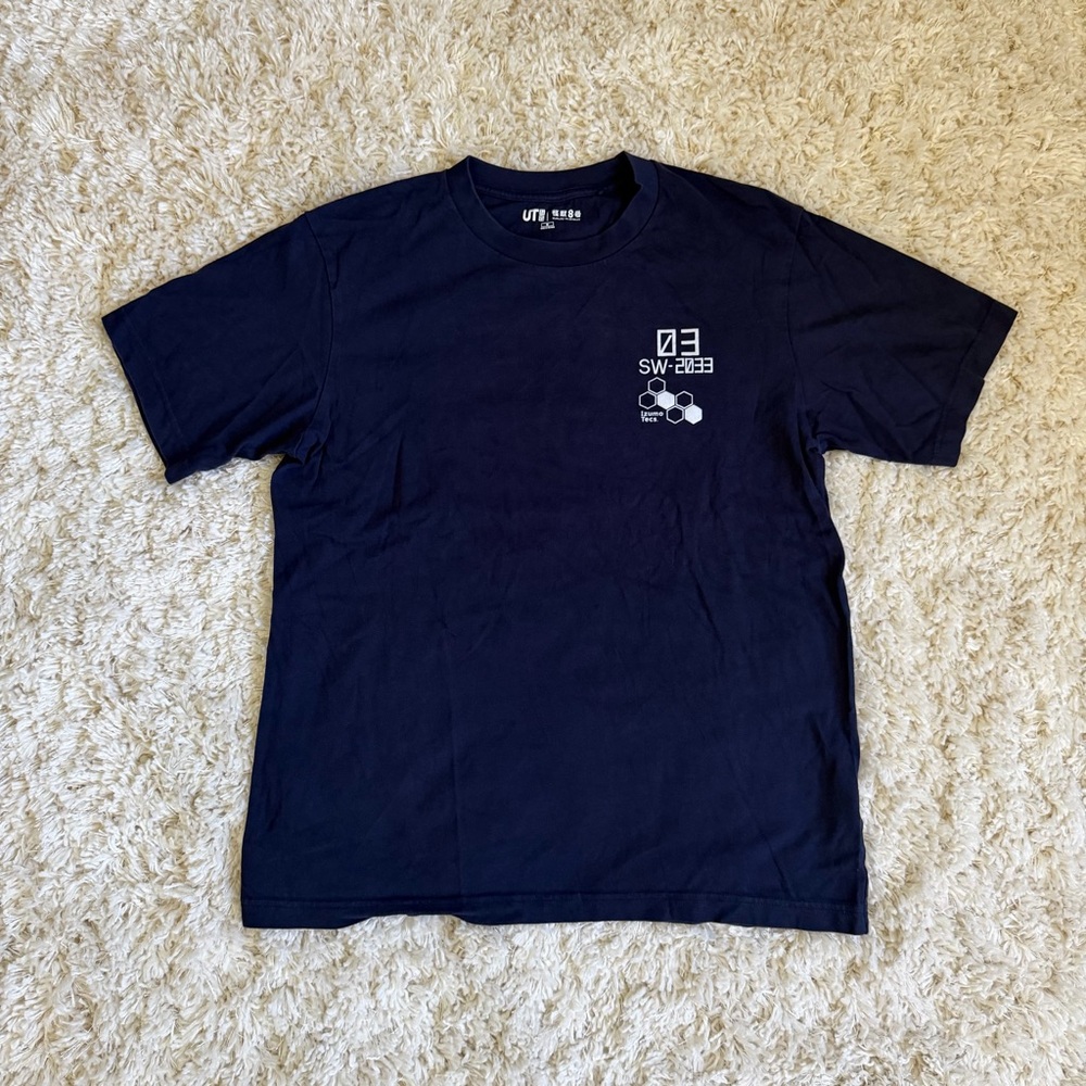 UNIQLO UT x Kaiju No. 8 T-Shirt Soshiro Hoshina Navy Blue Anime Manga Men’s M